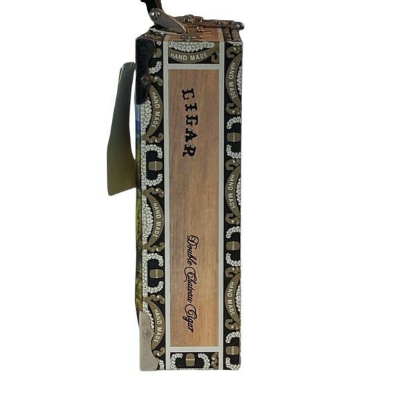 Vintage Blossom Cowgirl Horse Western Cigar Box Purse Handbag Top Handle - Picture 6 of 15